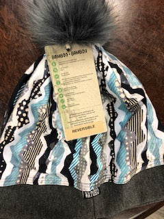 Watuko Merino wool and Bamboo Pom Hat