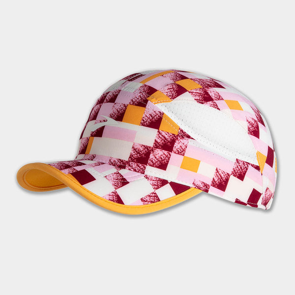 Brooks Chaser Hat Pace Check Print/Sun Glow