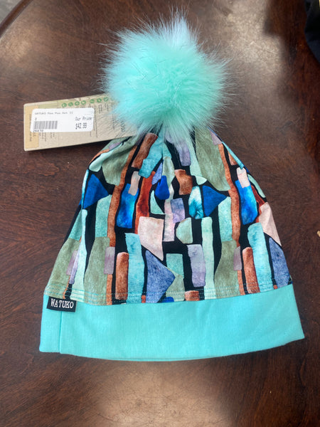 Watuko Merino Wool and Bamboo Pom Hat