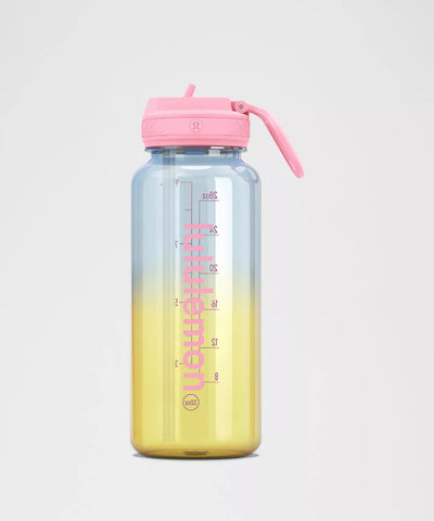 lululemon Back to Life Clear Bottle 32oz Straw Lid