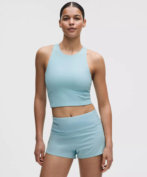Lululemon Swift Speed Cropped Tank - Foam Cloud Blue