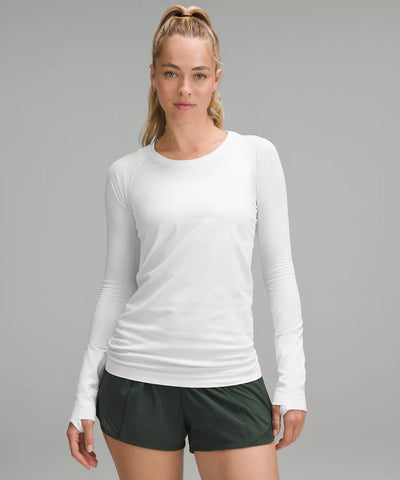 lululemon Swiftly Tech Long-Sleeve Shirt 2.0 *Hip Length - White