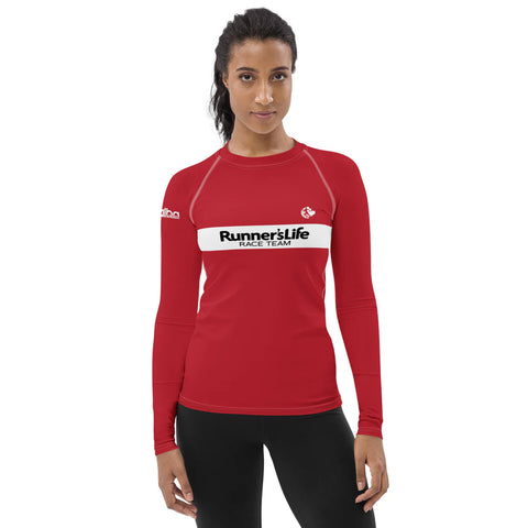 Women's Long Sleeve Shirt - Runner's Life Red