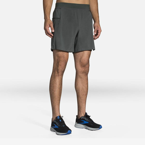 Brooks Sherpa 7" 2-in-1 Shorts Men's Grey